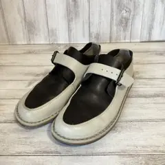 美品 トリッペン 38 ハーフェル レザーシューズ 革靴 ホワイトグレー系