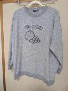 ドラッグストアーズ刺繍 スウェットシャツ グレー