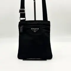 h様専用　プラダ サコッシュ ショルダーバッグ ナイロン 三角ロゴ 黒 白タグ