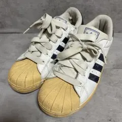 【アディダス】（24）スニーカー スーパースター ヴィンテージ ホワイト ブルー