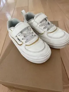 VANS⭐︎スニーカー⭐︎17センチ⭐︎ホワイト×ゴールド