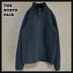 【ノースフェイス】フリースジャケット　刺繍　肩ロゴ　黒ブラック　韓国限定G1