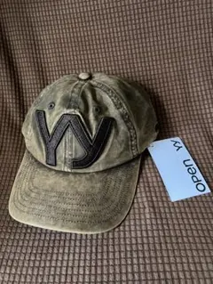 open yyイエロー　ブラウン ベースボールキャップ