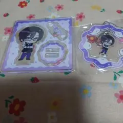 カラフルピーチもふアクリルスタンドとキーホルダーセット