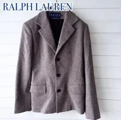 RALPH LAUREN テーラードジャケット ヘリンボーン 9号 キュプラ