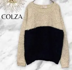 【C・O・L・Z・A】コルザ♡ボア バイカラー ドロップショルダー トレーナー