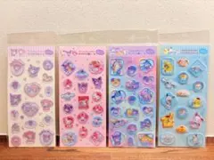 【国内正規品】サンリオすりガラス風シール 4種