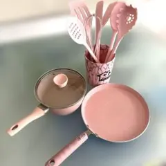 おたま へら ピンク 調理器具 10点 かわいい キッチンツールセットのサムネイル