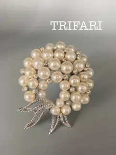 lotuscloud2606⭐️TRIFARI トリファリ ヴィンテージブローチ