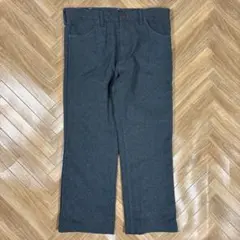 W36L25実寸 usa製90s ランチャー Wrangler くすみブルー