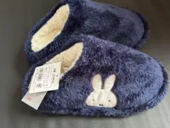 【新品】ミッフィー ボア ルームシューズ スリッパ もこもこ 約24cm