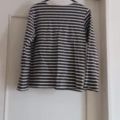 長袖ボートネックストライプTシャツのサムネイル