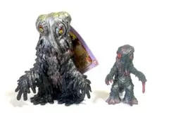 バンダイ★ヘドラソフビ(ムービーモンスター&食玩)2体セット★中古美品