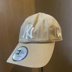 美品 NEW ERA ベージュ カーブキャップ CASUAL CLASSIC