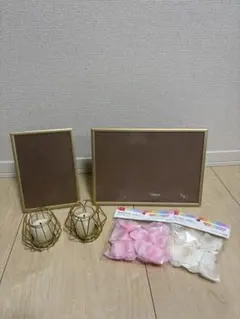 ウェルカムスペースグッズ 受付 フォトフレーム＆キャンドル