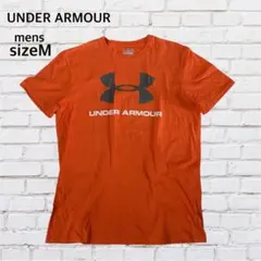 UNDER ARMOUR アンダーアーマー Tシャツ ロゴプリント M オレンジ