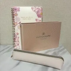 大人可愛いステーショナリーセット♡♡リングノート♡ペンケース♡2穴バインダーのサムネイル