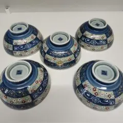 有田焼 聖山窯　新品未使用　飯碗 5客セット 花柄のサムネイル