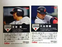 カルビー 侍ジャパンチップス 會澤翼 大山悠輔 カードセット