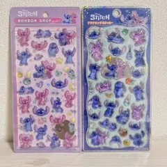 ボンボンドロップシール プチドロップステッカー スティッチ 2点セット