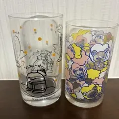 サンリオキャラクター ガラスコップ 2個セット