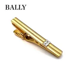 【美品】BALLY バリー ネクタイピン タイクリップ ゴールド カラー