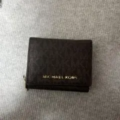 MICHAEL KORS ブラウン 三つ折り財布
