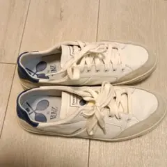 ZARA ホワイト/ブルー スニーカー 36