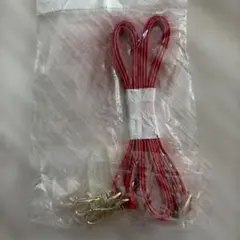 スマホショルダーストラップ レッド ゴールド金具 手帳型 バッグ ストラップ