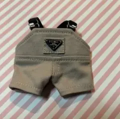 ぬい服　15cm ベージュ サロペット ちびぬい　はぴぬい　K-POP