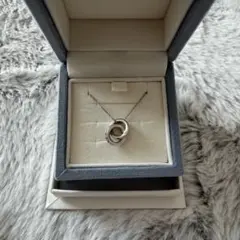 4℃ エターナルシルバー　ダブルリング　ネックレス