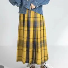 アーバンリサーチサニーレーベル チェックプリーツイージースカート