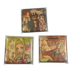 【713】地縛少年花子くん ミュージアム 化け猫旅館　スクエア缶バッジ 茜　葵