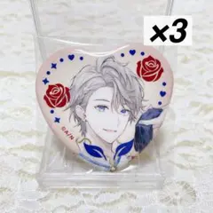 にじさんじ Rose Valentine ハート型缶バッジ 甲斐田晴 3点