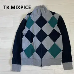 TK MIXPICE◇ワールド アーガイル メンズ ダブルチャック 切替 2のサムネイル