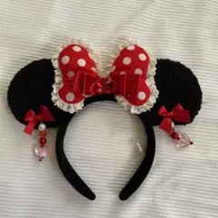 ディズニーミニーカチューシャ イヤリングカチューシャ