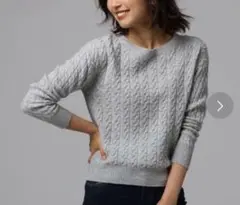 UNTITLED カシミヤ混グレー ニット　サイズ2