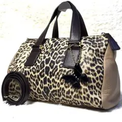 美品✨ FURLA ツイッギー 2WAY レザー レオパード柄のサムネイル