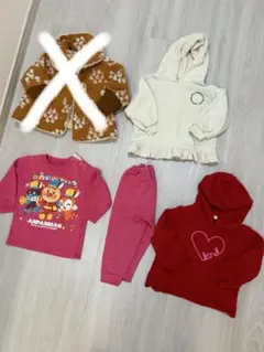 女の子まとめ売り　8点　100 110 長袖　パーカー　ロンT ズボン　キッズ服