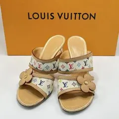美品 Louis Vuitton マルチカラーサンダル 35 1/2 22.5 - メルカリ