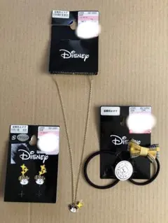 しまむらDisney ミッキーマウス アクセサリーセットとヘアゴム2本