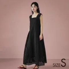 【やや美品／2025夏発売／EMMEL REFINES】カットワークレースワンピ