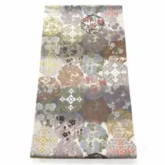 帯7661 ●高級 正絹 六通 袋帯