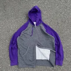 00s OLD UNIQLO ユニクロ ジップパーカー archive 短丈 紫