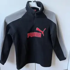 PUMA フリースジャケット サイズ140 黒/グレー