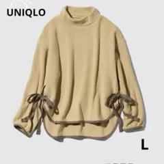 UNIQLO ユニクロ フリースオーバーサイズモックネックプルオーバー L