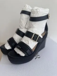 Christian Dior ブラック ウェッジサンダルのサムネイル
