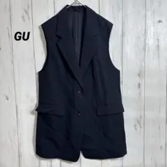 GU ベスト ジレ テーラード オーバーサイズ ゆったり 男女兼用【M】