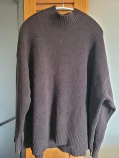 ユニクロ UNIQLO スフレヤーン モックネックセーター　長袖 XL