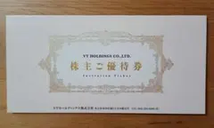 VTホールディングス 株主優待券 1冊